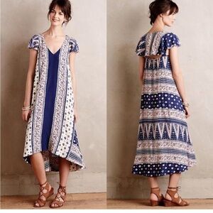 MAEVE Anthropology midi dress // size XSmall